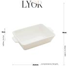 Kit 5 Travessas Porcelana Branca 750ml Lyor Refratários Servi