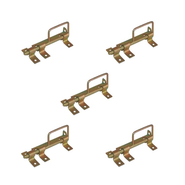 Kit 5 Trincos Com Alça Portão Porteira Aço Bicromado 180mm