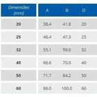 Kit 5 União Soldável Krona 20 Mm (1/2'') Água Fria Marrom