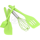 Kit 5 Utensílios Jogo De Cozinha Peças De Silicone Espátulas