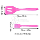 Kit 5 Utensílios Jogo De Cozinha Peças De Silicone Espátulas