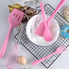 Kit 5 Utensílios Jogo De Cozinha Peças De Silicone Espátulas