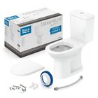 Kit 5 Vaso Sanitários Com Caixa Acoplada E Assento Queda Amor