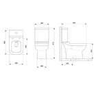 Kit 5 Vaso Sanitários Com Caixa Acoplada E Assento Soft Close