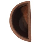 Kit 5 Vasos De Parede Marrom Para Jardim Vertical 18x33