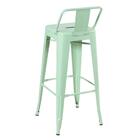 Kit - 5 X Banquetas Altas Iron Tolix Com Encosto - Industrial