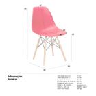 Kit - 5 X Cadeiras Charles Eames Eiffel Dsw - Base De Madeira