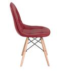 Kit - 5 X Cadeiras Estofadas Eames Eiffel Botonê - Base De Ma