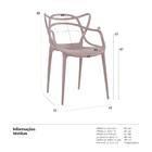 Kit - 5 X Cadeiras Masters Allegra - Marrom