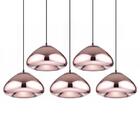 Kit - 5 X Luminárias Void - Berlim - Cobre