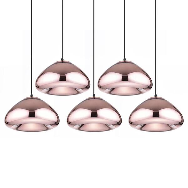 Kit - 5 X Luminárias Void - Berlim - Cobre