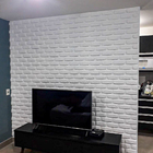 Kit 5m² Placas Revestimento De Parede 3d Tijolinho Encaixe