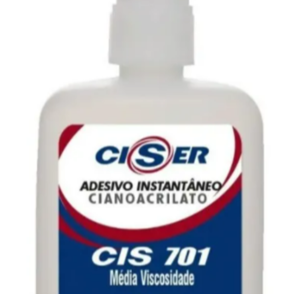 Kit 5x Adesivo Instantâneo Cis 701 100gr Ciser