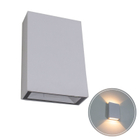 Kit 5x Arandela Blindada Efeito 2 Fachos Duplo Led 4w 3000k B