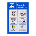 kit 5x Lâmpada Led T140 Alta Potencia 50w 6500k E27 Bivolt St
