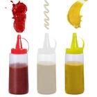 Kit 60 Bisnagas Plásticas Para Molho 250ml Ketchup Maionese M