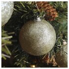 Kit 60 Bolas Enfeite Natalino Árvore Natal Glitter Dourado 70