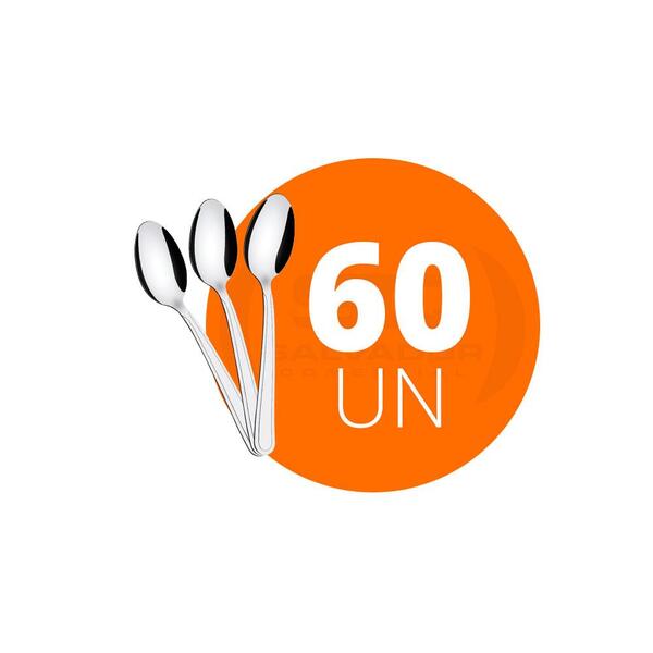 Kit - 60 Colheres De Chá Búzios Em Aço Inox Ccibag - Tramonti