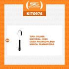 Kit - 60 Colheres De Sopa Leme Com Lâmina Em Aço Inox Cabo Pr