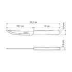 Kit - 60 Facas Para Churrasco Leme Com Lâmina Em Aço Inox 4 P