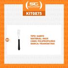 Kit - 60 Garfos De Mesa Leme Com Lâmina Em Aço Inox Cabo Pret