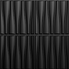 Kit 60 Placas 3d Pvc Preto Decoração Revestimento Premium De