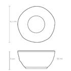 Kit 60 Ramekins 50ml Cerâmica Molheira Orgânico Preto Matte P