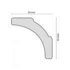 Kit 60m Linear Roda Teto A5 Perfil De Poliestireno   Branco