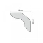 Kit 60m Linear Roda Teto Perfil De Poliestireno C30 Branco