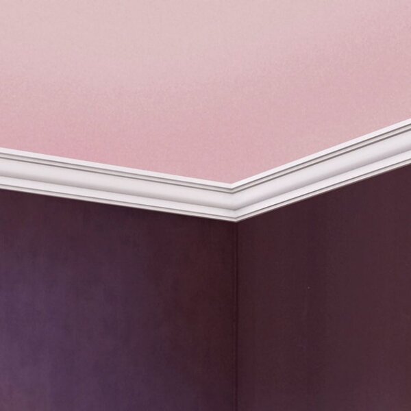 Kit 60m Linear Roda Teto Perfil De Poliestireno Jo   Branco