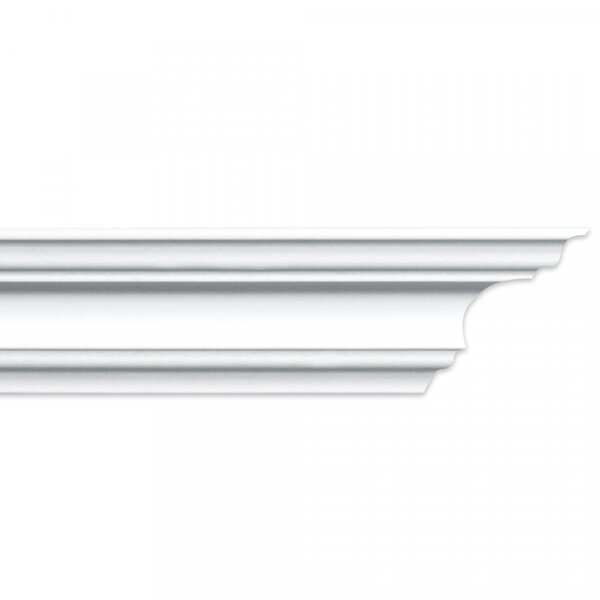 Kit 60m Linear Roda Teto Perfil De Poliestireno K60 Branco