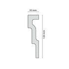 Kit 60m Linear Roda Teto Perfil De Poliestireno Up233 Branco