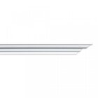 Kit 60m Linear Roda Teto Perfil De Poliestirenom35   Branco