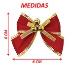 Kit 64 Laços De Bolinhas Natalino Pingentes Árvore Natal 6cm