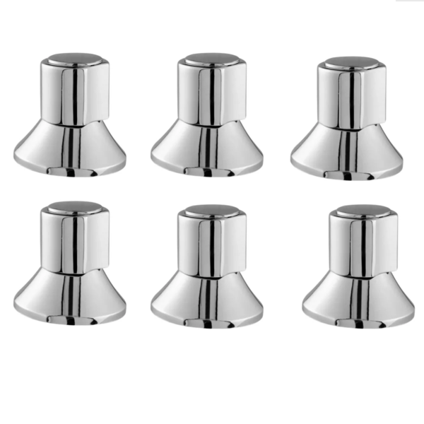 Kit 6 Acabamento Registro Padrão Docol C40 Gaveta Pressão Met