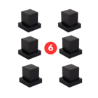 Kit 6 Acabamentos De Registro Padrão Deca Quadrado Metal Pret