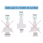 Kit 6 Acabamentos Quadrado Registro Metal Padrão Deca Preto