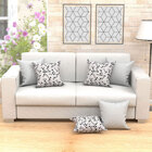 Kit 6 Almofadas Decorativas Para Sala Triângulo Cinza Composê