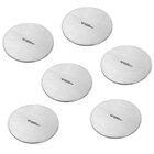 Kit 6 Apoio Copo Bolacha Xicara De Café Em Inox -redondo 7cm