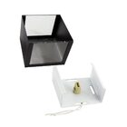 Kit 6 Arandela 2 Fachos Slim Preta + LED G9 5w 3000K Bivolt L