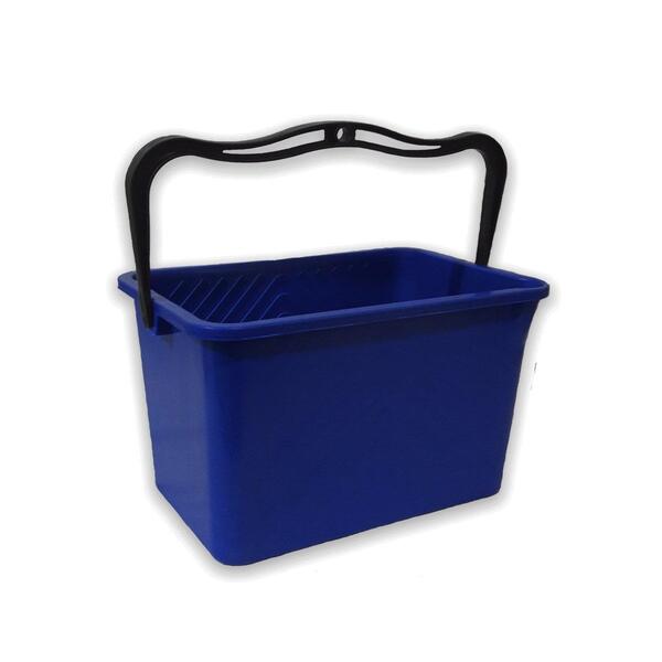 Kit 6 Balde Pintura Plástico Azul Com Alça 10l - Gerplast
