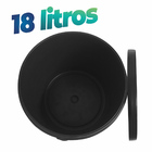 Kit 6 Baldes Industrial Tintas E Resinas 18 Litros Com Tampa