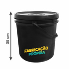 Kit 6 Baldes Industrial Tintas E Resinas 18 Litros Com Tampa