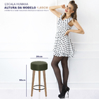 Kit 6 Bancos Banqueta Gourmet Decorativa Paris Tecido Sintéti