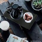 Kit 6 Bandejas De Servir Com Alças 34x19cm Plástica Pretas Ca