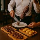 Kit 6 Bandejas Tábua Teca 20x10cm Petisqueira Bar Porção Ind