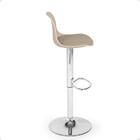 Kit 6 Banqueta Alta Leda Estofada Com Base Giratória E Regula