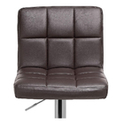 Kit 6 Banqueta Giratória Alta Gomo Estofada Marrom