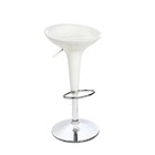 Kit 6 Banquetas  Brancas Tulipa Lotus Em Abs Com Base Giratór