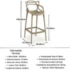 Kit 6 Banquetas Allegra Com Encosto Design Cozinha/bancada -